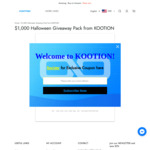 Win a $1,000 Halloween Giveaway Pack from KOOTION
