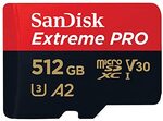SanDisk 1TB/512GB/256GB Extreme PRO microSDXC Card $143.32/$60.20/$40.00 Delivered @ Amazon AU