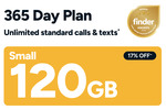 Kogan Mobile 365-Day Small FLEX 120GB Prepaid Plan (SIM, eSIM, Recharge) $99 (Was $120) Delivered @ Kogan