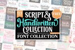 Script and Handwritten Font Bundle (64 Fonts) - Free (Valued at $921) @ Creative Fabrica
