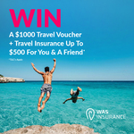 Win a $1,000 Travel Voucher + $500 Travel Insurance from WAS Travel Insurance