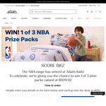 Win 1 of 3 NBA Prize Packs (Single Bed Linen and More) Worth over $600 from Adairs