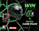 Win an AGV K5 S Vulcanum + a Motul Care Kit from AGV