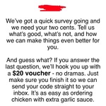 Complete a Survey to Receive a Voucher for $20 off $30 Minimum Spend @ El Jannah