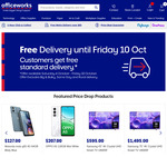 Free Standard Delivery (Saturday 4/10 to Friday 10/10 Only, Excludes Big & Bulky Delivery) @ Officeworks