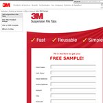 Free Sample of Suspension Filing Tabs from 3M (Limited to 1000 Claims)