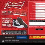 2x 24 Budweiser for $84.90 - Get a Pair of Converse Allstars FREE - Via Redemption - 2000 Only