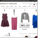 Dorothy Perkins Free World Wide Delivery Code (+ up to 30% off Selected Brands)