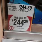PS3 GTA V 500GB Bundle $244.30 at Target (Ringwood², Vic)