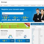 $0.99 Domain Names (.Net.au) @ Ansego