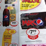 1/2 Price Pepsi/Schweppes18x375ml $7.99, Pepsi/Solo 1.25 Lt $0.99, Allen's 200g $1.39 @ IGA Vic