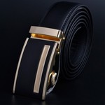 26%OFF, US $7.95 Only Black Automatic Buckle Leather Strap Belts for Men @ YesFor