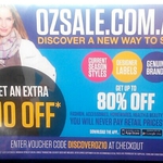 OZSALE $10 off Min $40 Spend (Registration Required)