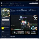 Ys: Memories of Celceta $24.95 PSN Vita Digital Download