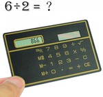 Mini Slim Credit Card Solar Power Pocket Calculator - $1.56 Delivered @ Dollarstore.com.au