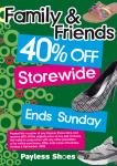 Payless Shoes 40% off Voucher
