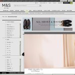 Marks & Spencer 20% off Footwear for Men & Women. Free International Shipping with £30 Min Spend