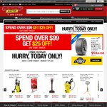 $25 off Orders $99+ with Code TAKE25 - Click & Collect or Delivery @ Supercheap Auto