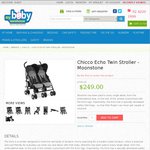 Chicco Echo Twin Stroller $250 (Half Price) @ My Baby Warehouse