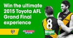 Win RT Flights for 2 to Melbourne, 2nts Hotel, 2 AFL GF Tix, Tix to Pre + Post Game Party/Meals from Bingle