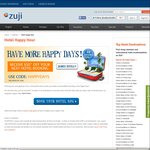 Zuji 48 HRS ONLY: Save $50 on Your Next Hotel Booking. Min Booking $400