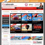 Adrenalin.com.au - $15 off $79+ Spend / $30 off $149+ Spend (with Coupons)