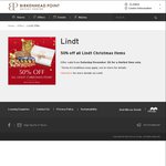 50% off Unsold Lindt Christmas Items at Birkenhead Point Store NSW