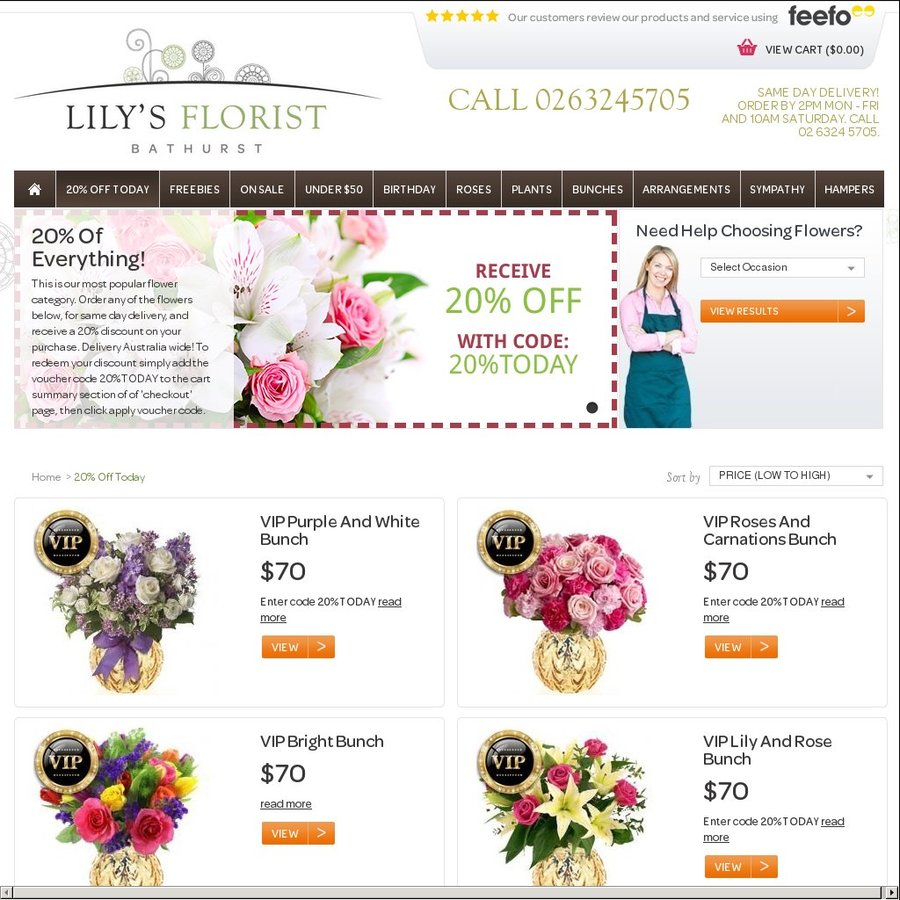 Get 20% Discount on Flowers with Lily's Florist Bathurst NSW - OzBargain