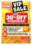 BBQ Galore VIP Offer - up to 30% off Storewide