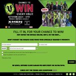 Win X-Men Apocalypse Prizes Hourly (1x Holiday, Props, Movie Passes) - Purchase V Energy Drink