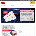 Win a Double Pass to Tedx Sydney 2016 Valued at $700 from Staples