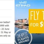 Fly Etihad Return to Dublin/Athens/Rome/Madrid from Melb/Syd/Bris/Perth for $999 (Students, Teachers & Anyone Under 26)