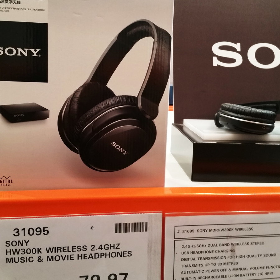 Sony MDR HW300K Wireless Headphones 79.97 Costco Membership