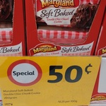Marlyand Soft Baked Double Choc Chunk Cookies 200g $0.50 (Was $3.50) @ Coles World Square, NSW
