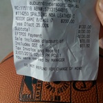 Official NBA Game Ball $130 Full Leather @ Intersport Auburn NSW