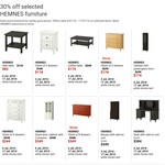 IKEA Hemnes - 30% off Selected Items (Selected Items/Colors Only) - All Stores except Adelaide and Perth