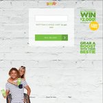 Buy 2 Boosts to Win $2000 Everyday for 15 Days (Total Prize $30,000) from Boost Juice