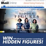 Win 1 of 100 Double Passes to a VIP Screening of The Film 'Hidden Figures' from Daily Mail