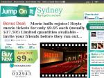 Movie buffs rejoice! Hoyts movie tickets for only $9.95 each (usually $17.50!) Limited quantitie