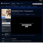 Resident Evil 7: Biohazard - PS4 - $62.95 - PSN Store