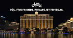 Win a Private Jet for You and 5 Friends to Vegas from Jettly