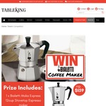 Win a Bialetti Coffee Maker worth $159 from TableKing