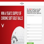 Win a Year's Supply of Callaway Chrome Soft Golf Balls (6 Dozen) from Callaway Golf