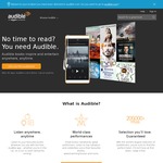 Audible 12 Credits for US $100 (~AU $132) for The First Year