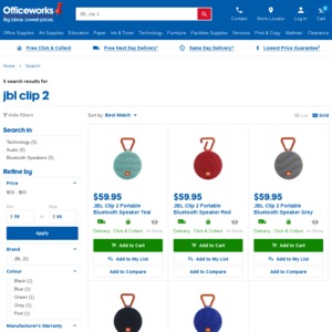 jbl clip 2 officeworks