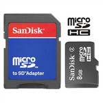 Sandisk 8GB Microsd Class 2 with SD Adaptor & Storage Case for $12.95+ $4.95 Flat Shipping