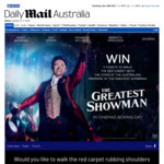 Win a Trip to Sydney for The Australian Premiere of 'The Greatest Showman' from Daily Mail Australia