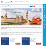 Melbourne/Sydney/Perth - London Return from $999 on Garuda (Long Connections) from Now Til Dec