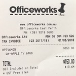 Apple TV 64GB 4th Gen $150 Perth City Officeworks. 