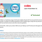 FREE Lipton Infused Water 1.5L @ Coles (Flybuys Members)